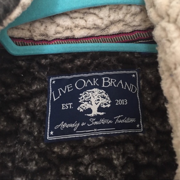 live oak fluffy pullover black fleece size medium - Picture 3 of 6